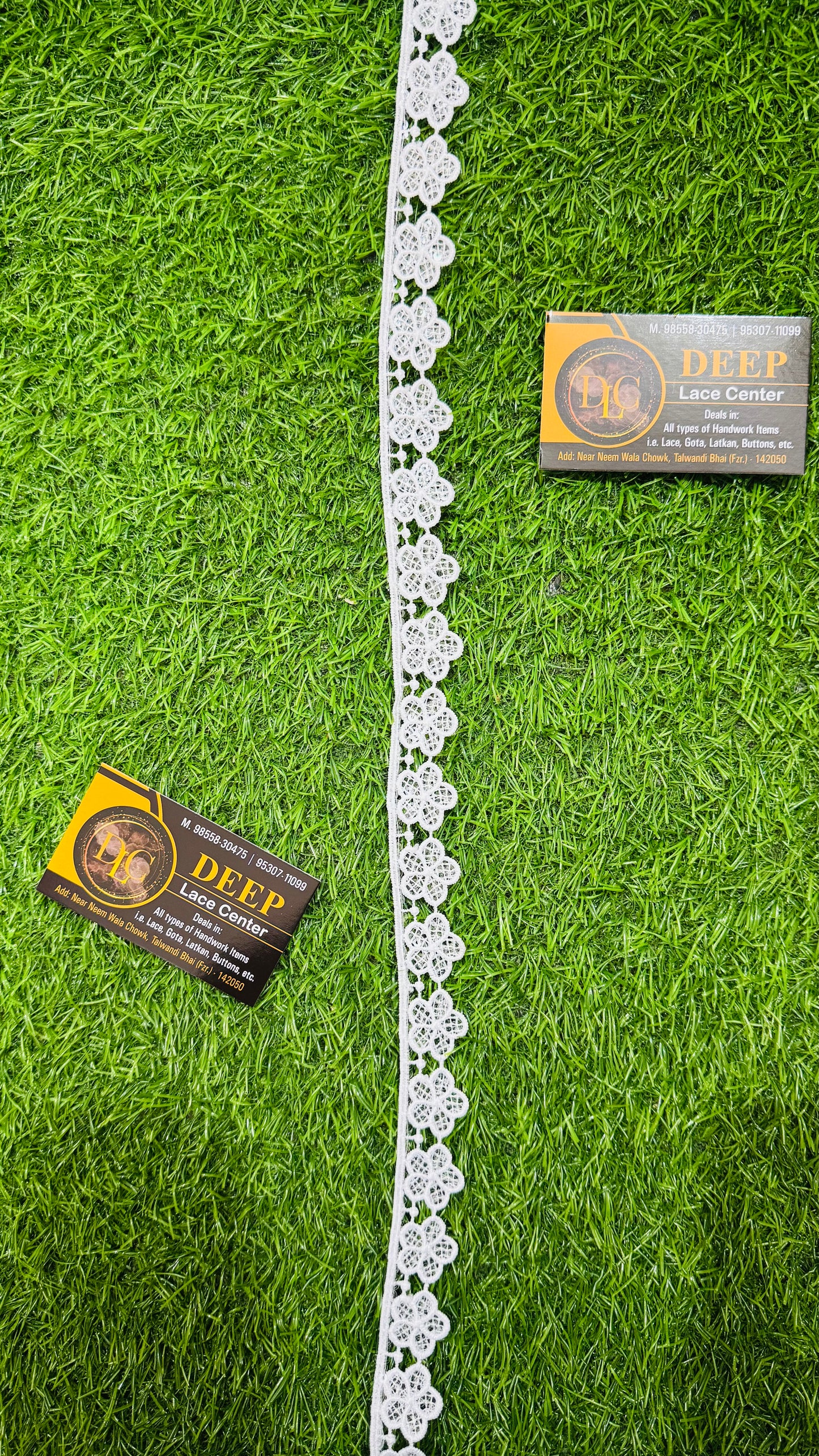 Premium Floral White Cotton Lace